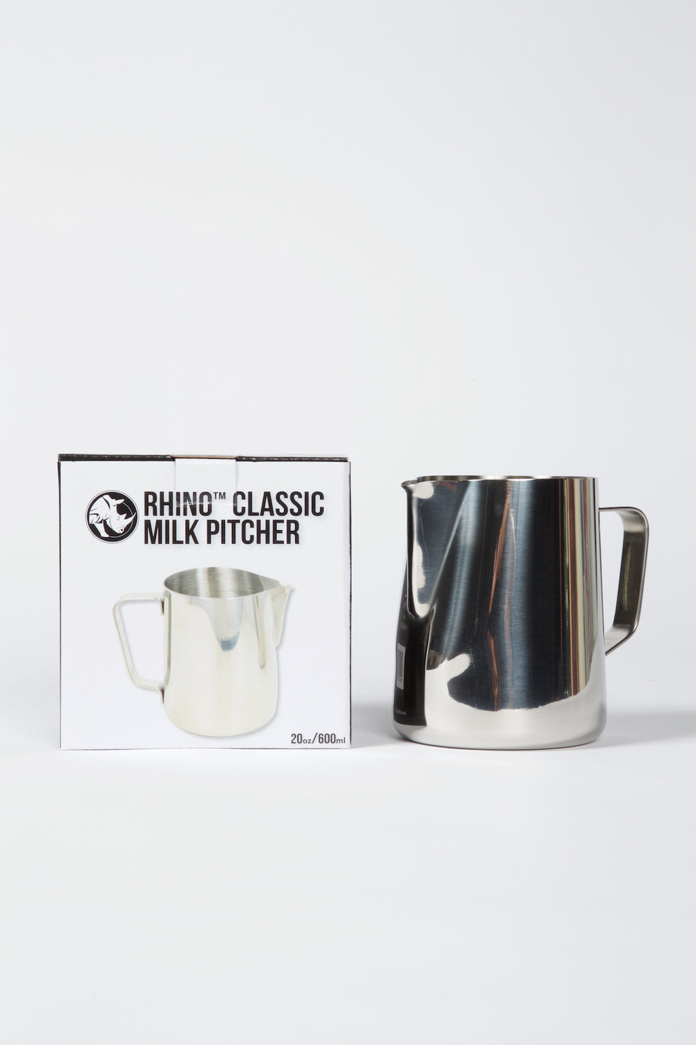 0.6L Rhino Milk Pitcher - Stainless Steel