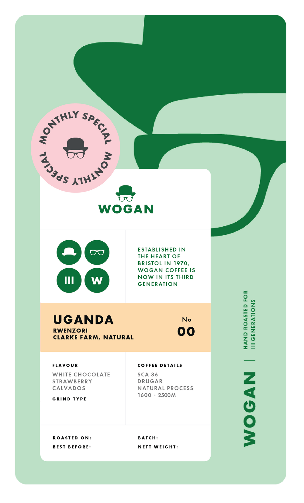 MONTHLY SPECIAL - Uganda, Rwenzori, Clarke Farm, Natural