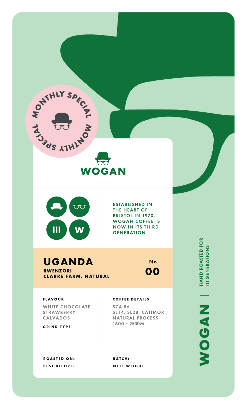 MONTHLY SPECIAL - Uganda, Rwenzori, Clarke Farm, Natural