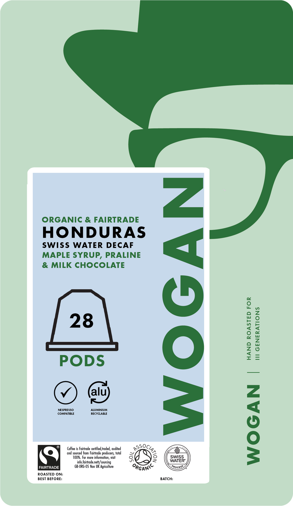 Honduras Swiss Water Decaffeinated Coffee Pods