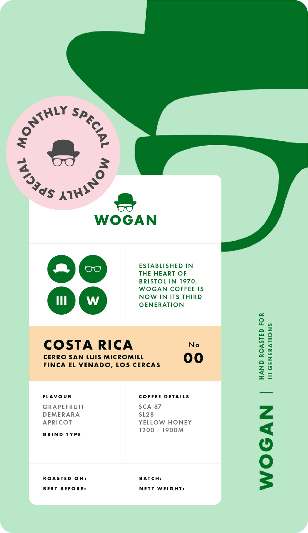 MONTHLY SPECIAL - Costa Rica, Cerro San Luis Micromill, Los Cercas