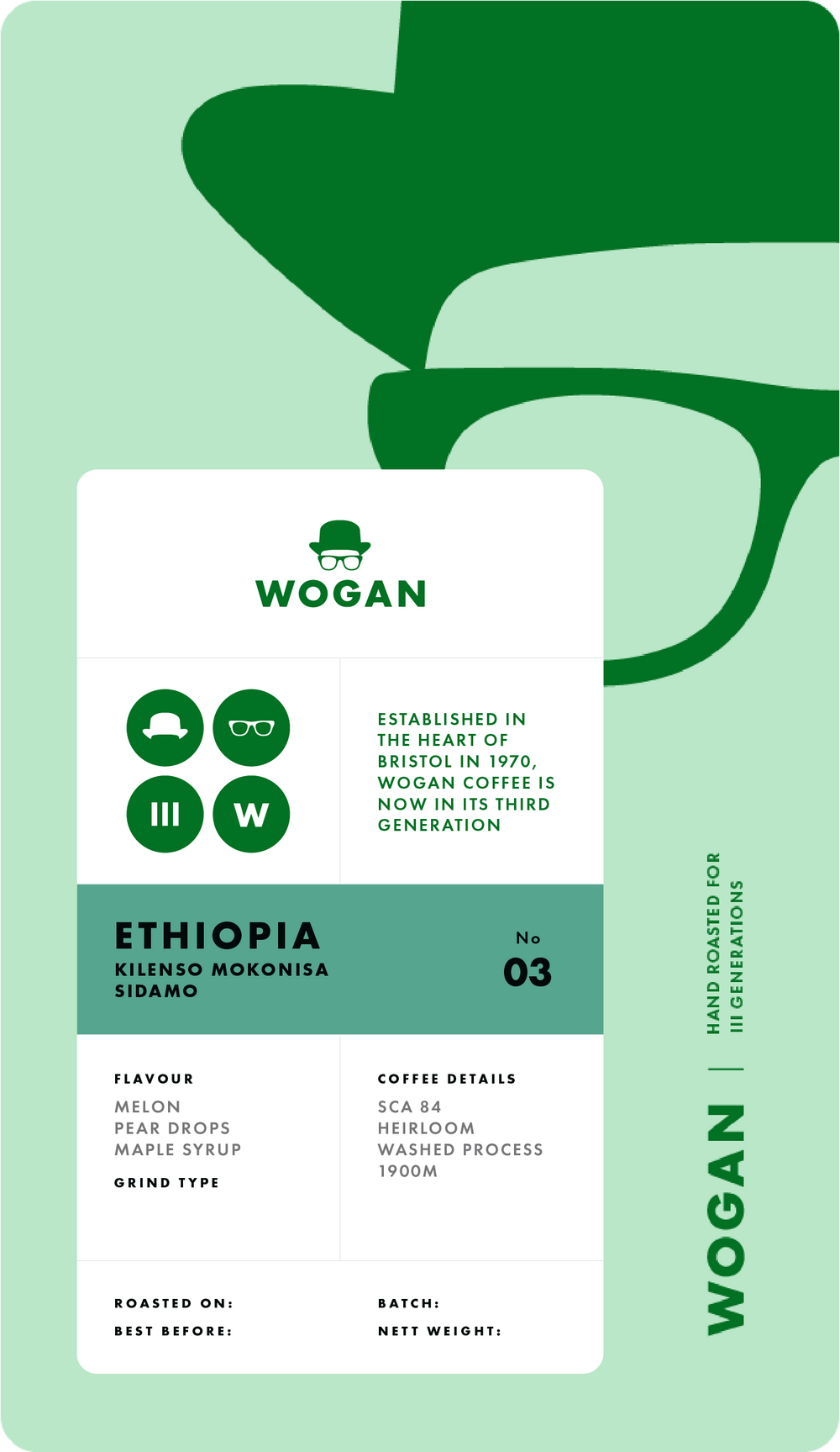 Organic Fairtrade Ethiopia, Kilenso Mokonsia, Sidamo