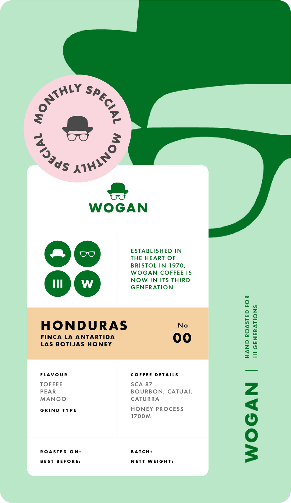MONTHLY SPECIAL - Honduras, Finca la Antartida, Las Botijas Honey