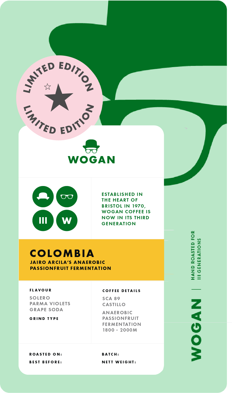 LIMITED EDITION - COLOMBIA Jairo Arcila, Anaerobic Passionfruit Fermentation