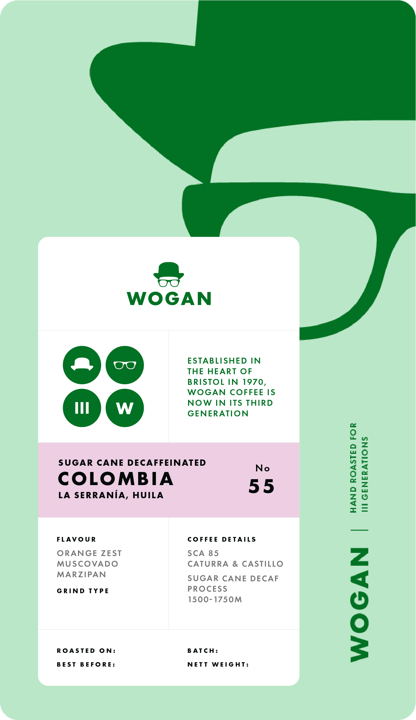 Photo of Sugar Cane Decaf Colombia La Serrania