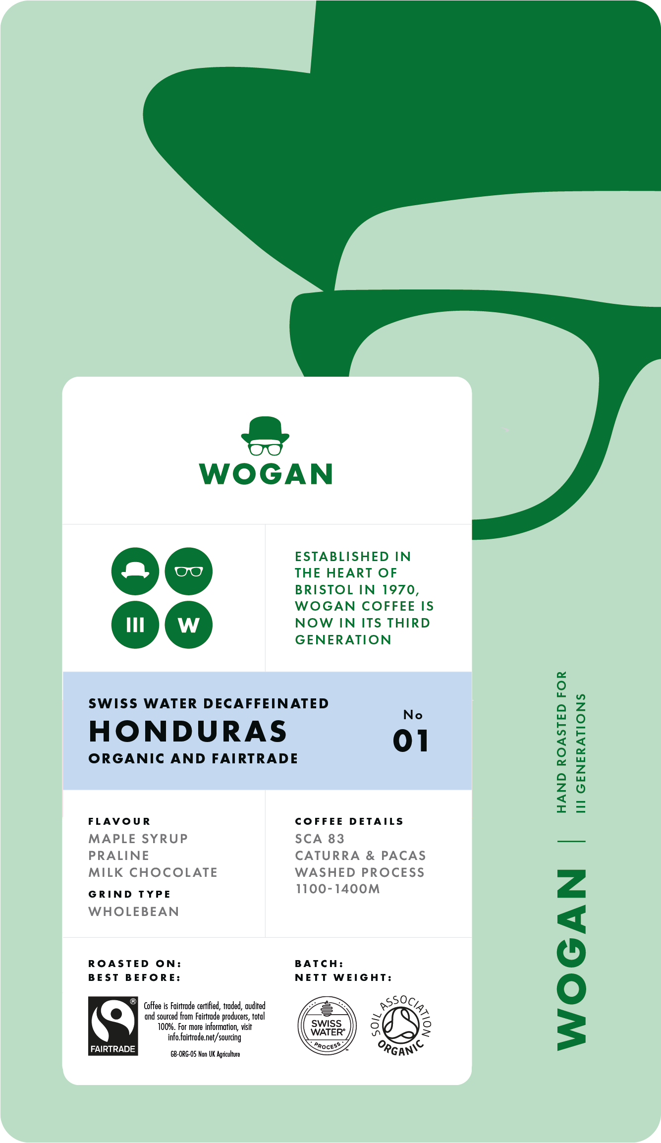 Photo of Organic Fairtrade Honduras Swiss Water Decaf